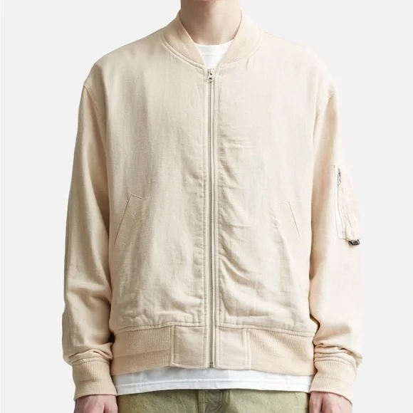 Stussy | Jackets & Coats | Stussy Linen Beach Bomber Jacket Beige 